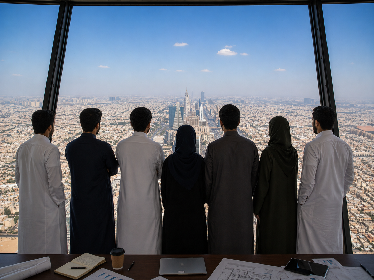 فريق يطل على مدينة الرياض